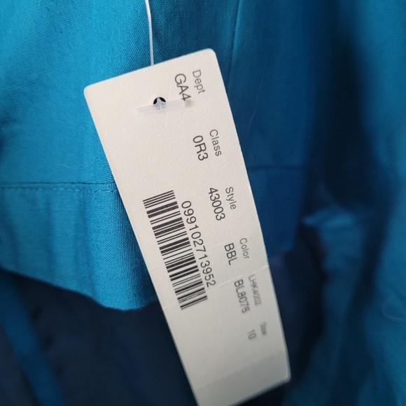 NWT J. Crew Special Occasions Samantha Scalloped Bodice Strapless Dress Blue - Picture 12 of 16